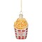 Northlight 3.25" Golden Yellow, Red, and White French Fries Glass Christmas Ornament